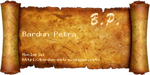 Bardun Petra névjegykártya
